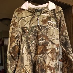 Camo and pink pullover